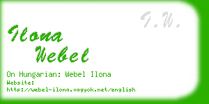 ilona webel business card